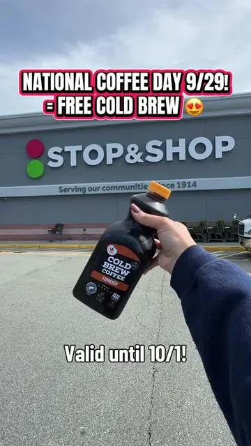 Did someone say FREE ?! 👀 National Coffee Day on 9/29 means FREE Cold Brew at S