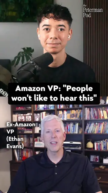 Amazon VP: "People won't like to hear this" ⠀ Ethan Evans (Ex-Amazon VP): “As a 