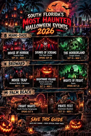 South Florida Spooky Events Guide #southflorida #hauntedhouses #halloween #spook
