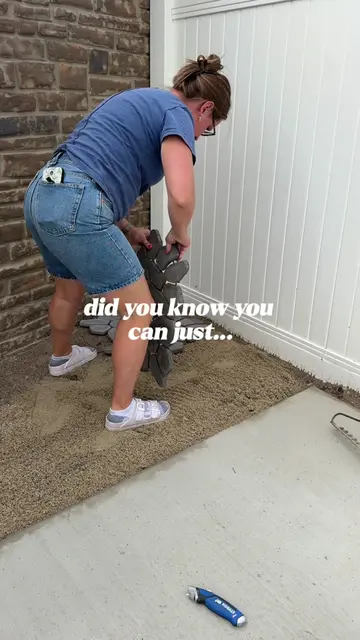 DIY backyard upgrades! 🤩 #diybackyard #yardideas #cobblestone #diyyard #project
