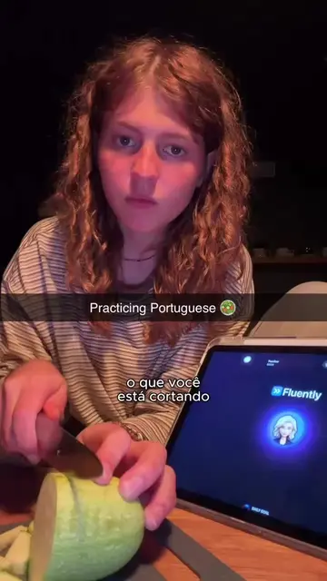 Cooking with Fluently🍳🧑‍🍳  #learnportuguese #portuguese #learnportuguese #por
