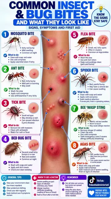 Common insects #HealthAwareness #HealthEducation #Health #Wellness 