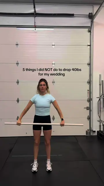 5 things I did not do to drop 40lbs for my wedding  1. Cut out carbs.  Rather th