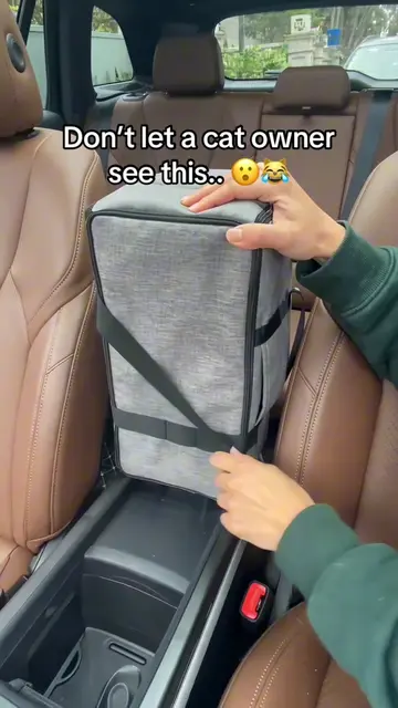 Comment “Carrier” if you want one for your cat 😹🤍 #catcarrier #catlover #catso