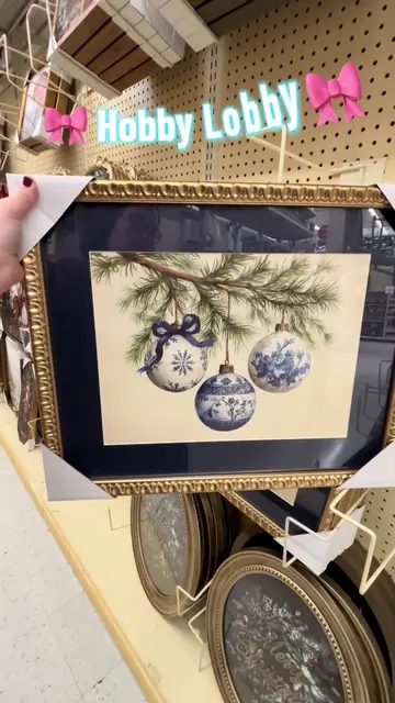 Pretty, blue bow, Christmas ornament picture @Hobby Lobby #hobbylobby #bows #chr