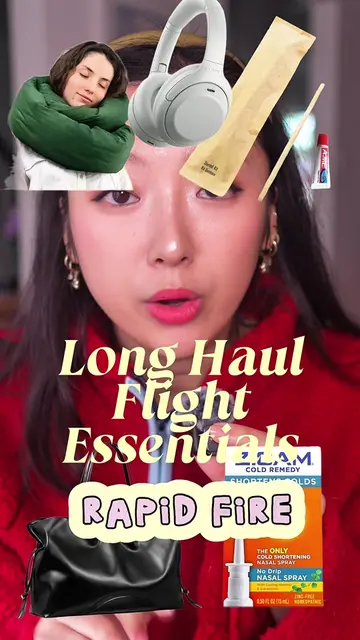 Long haul international flight essentials rapid fire edition #flightessentials #