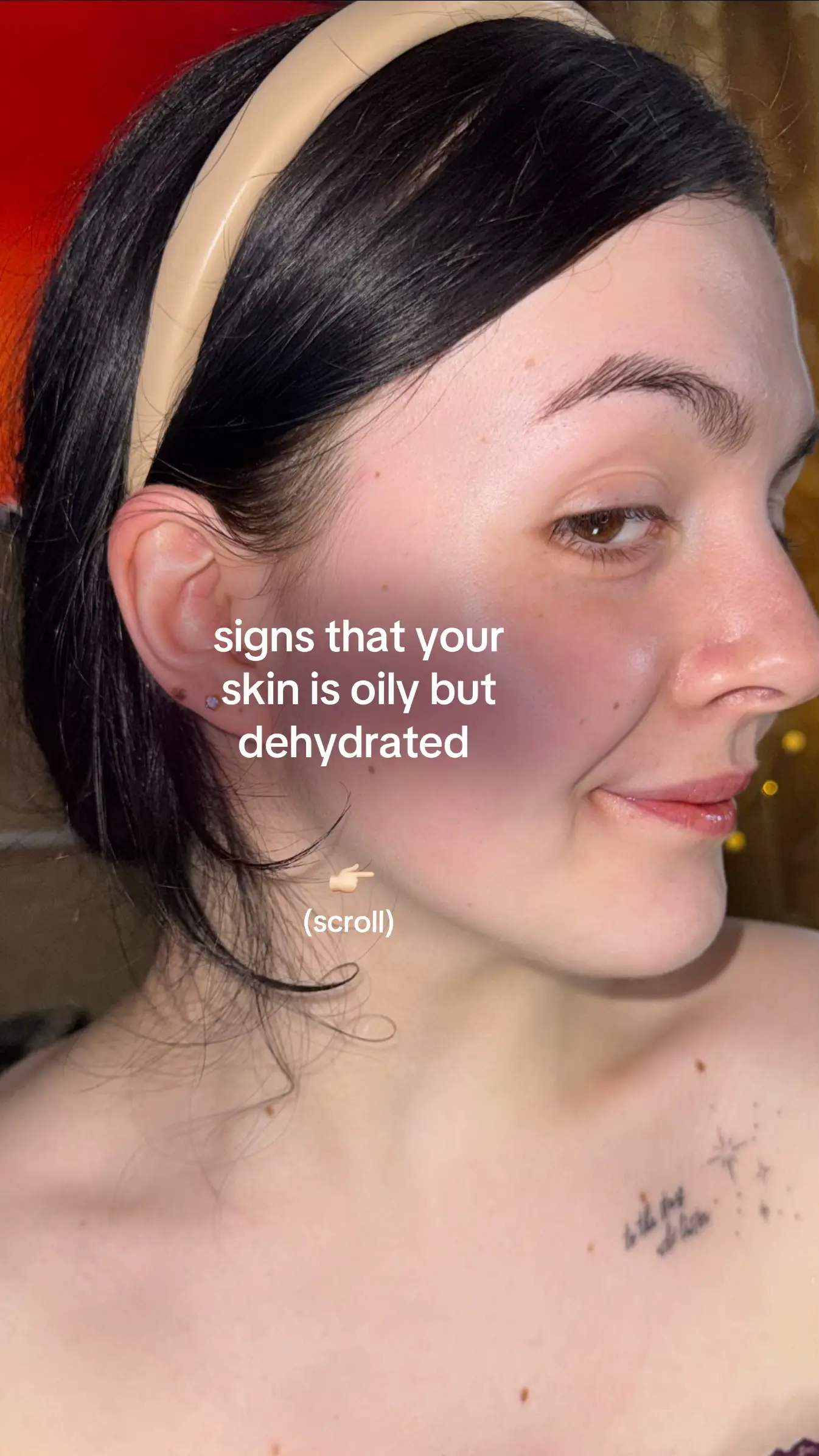 signs your skin is oily dehydrated 🫣 #oilyskin #skincaretips 