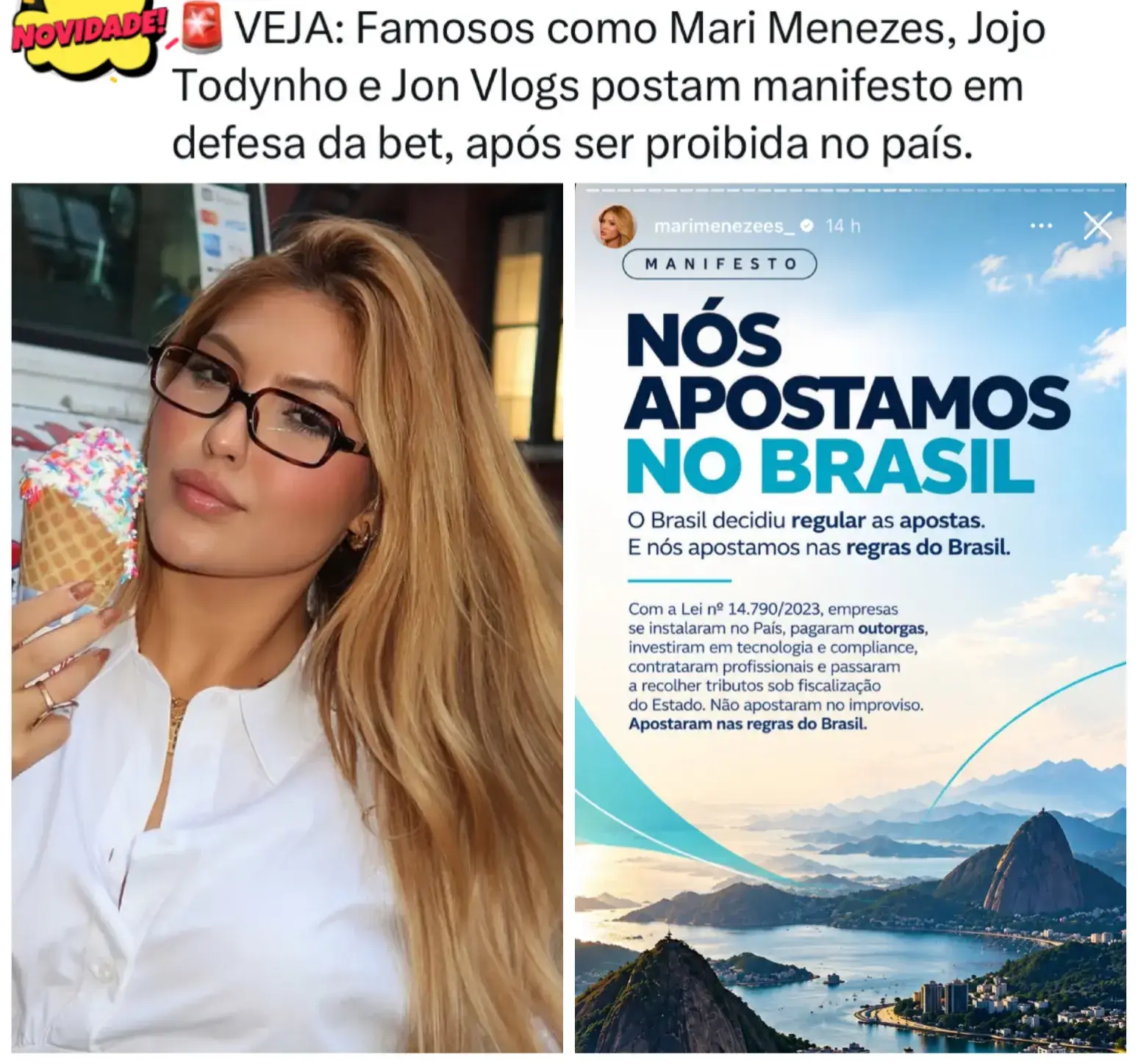 🚨"Após as novas medidas anunciadas pelo governo envolvendo as bets e a publicid