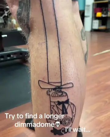 Doug Dimmadome 💀 (🎥:@BruceLeeTattooz) #tatto #timmyturner 
