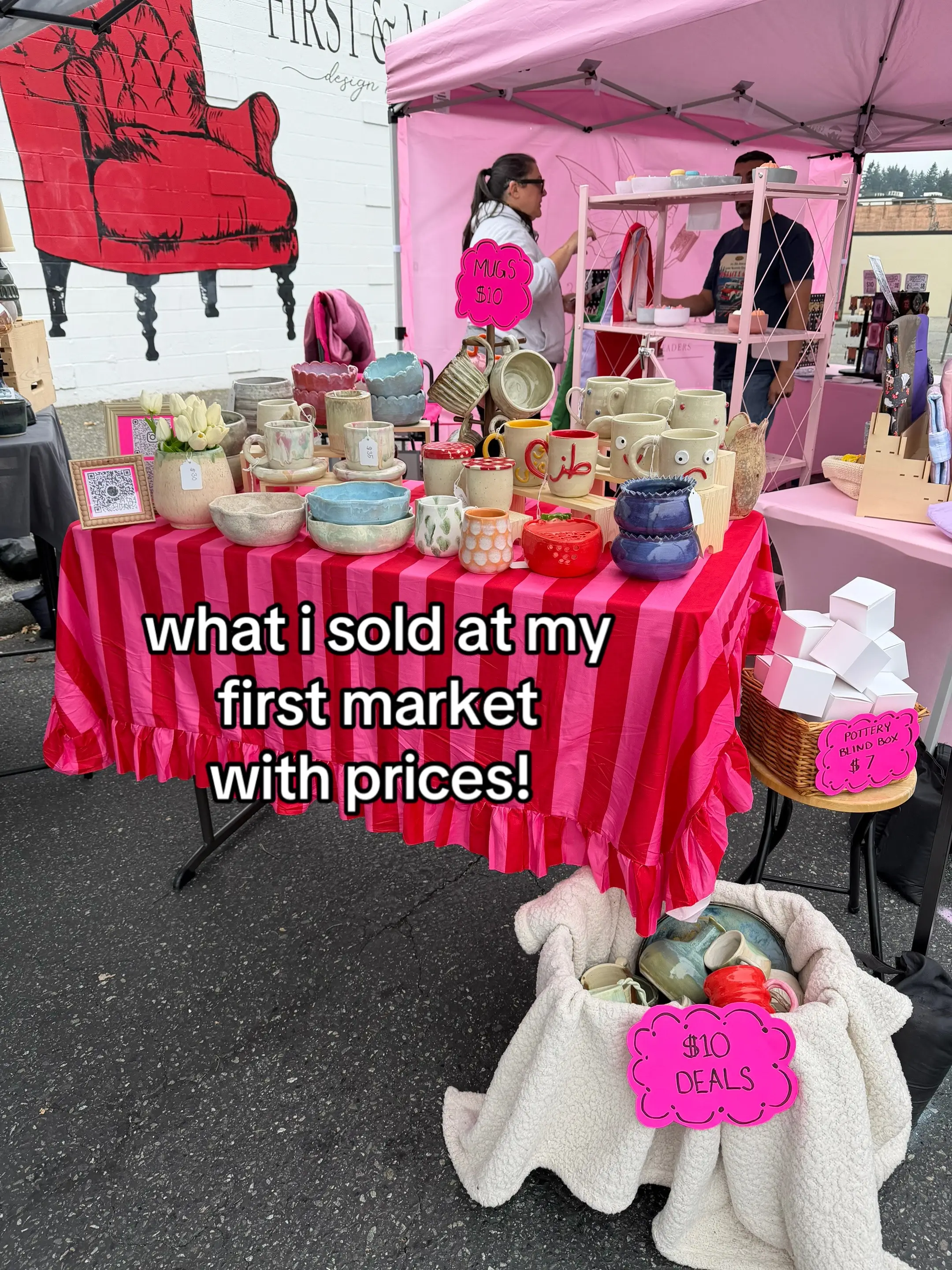 so sooo happy with how much i sold! it was so fun to watch people fall in love w