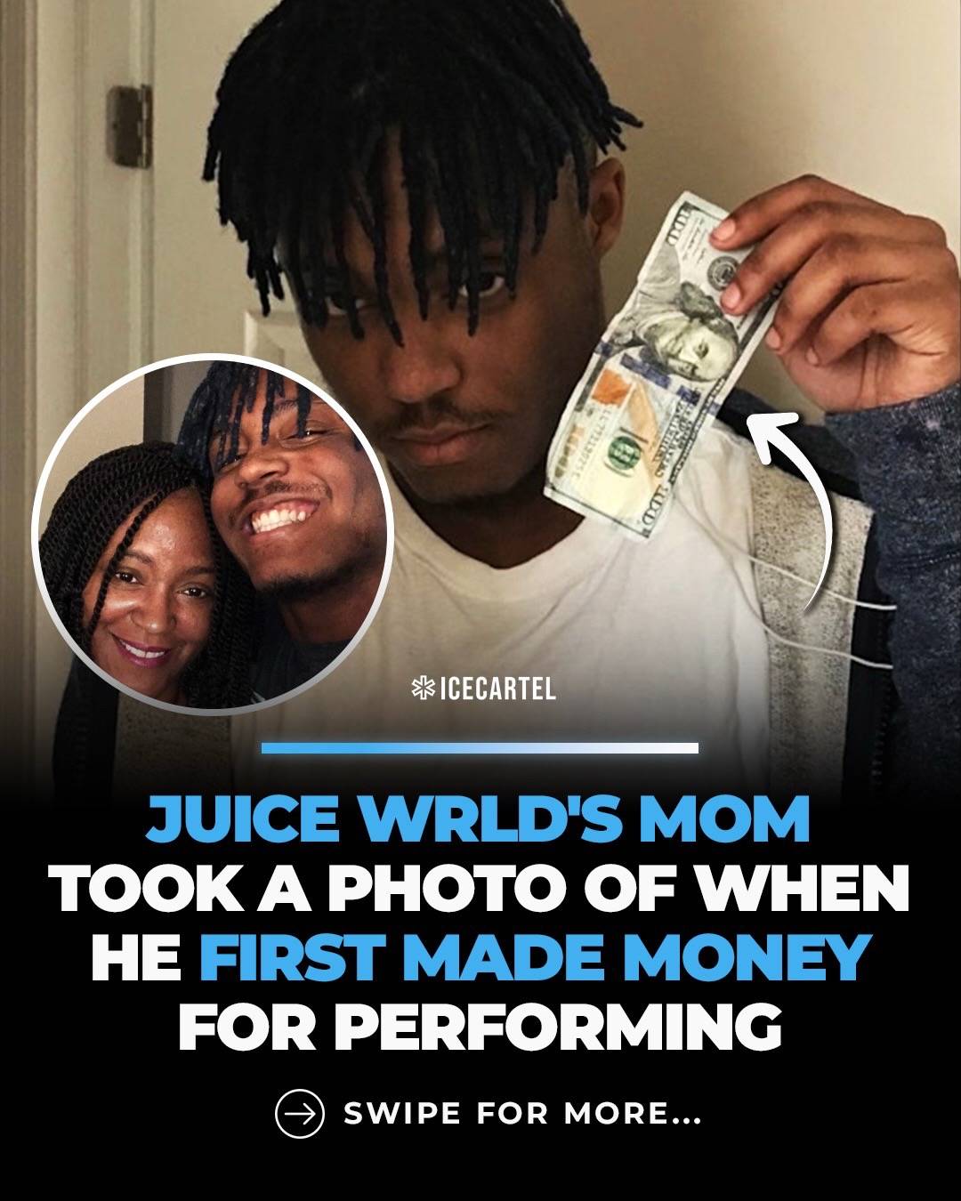 This photo, taken by Juice WRLD’s mom, Carmela Wallace, captures a special momen