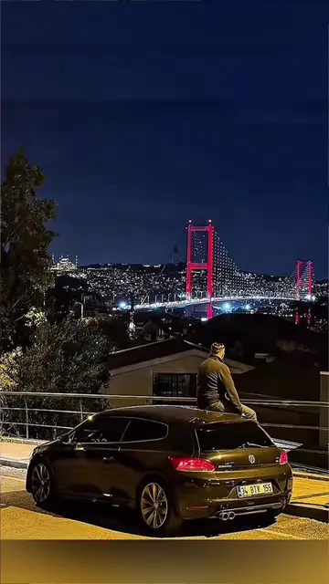 İstanbul Köprüsü arabanın tepesinde fotoğraf nasıl yapılır? İstanbul Köprüsü pop