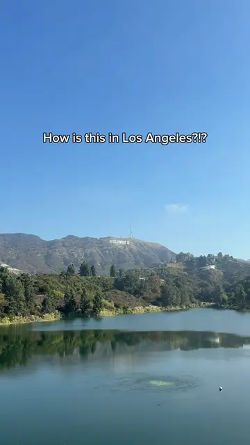 My new favorite LA hidden gem is the Lake Hollywood Reservoir Trail. 🙈✨ #lahidd