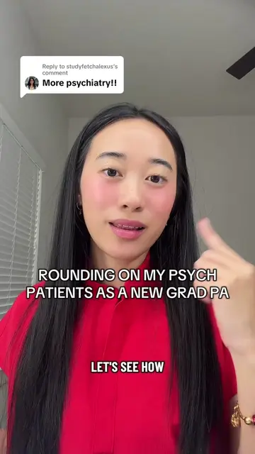 Replying to @studyfetchalexus pt. 2 rounding on my psychiatry patients as a new 