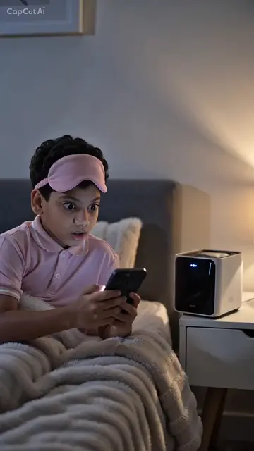 The future of bedtime is here 🤖😴✨ An AI robot quietly takes care of you while 