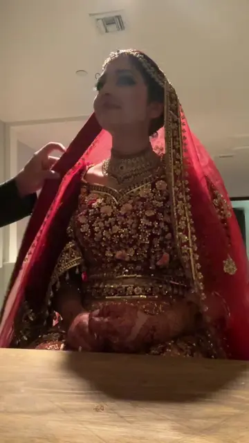 Baraat is over… now the real husband duties begin 😂🤍 Dupatta, jewelry, pins & 
