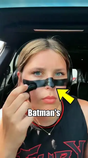 This sister transformed her face into Batman for her brother... 😍🥷 #tiktokmile