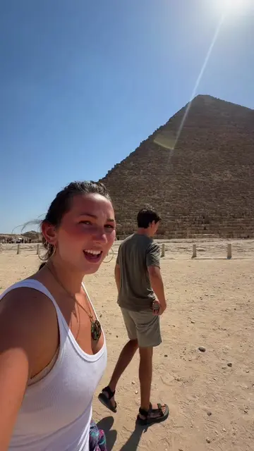 Can’t believe I was just inside of that #travel #backpacking #pyramids 