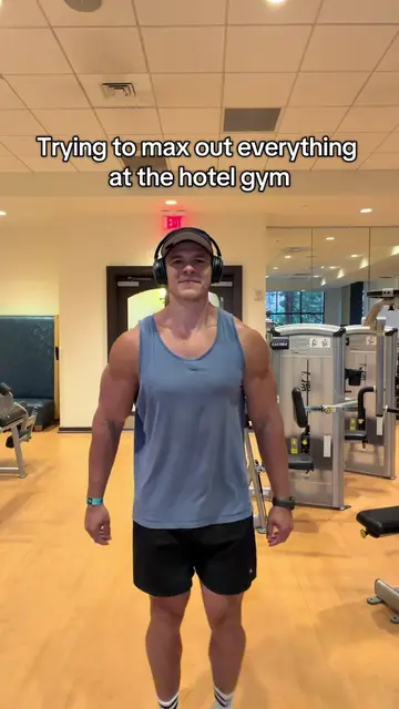 Hotel gym challenge #gym #workout #fitness 