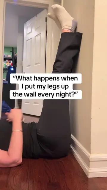 What happens when I put my legs up the wall every night? 👀🦵 For me, it’s becom