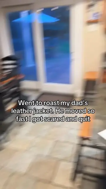 He’s so scary in so many ways  #dadsoftiktok #daddaughter #leatherjacket #dadref