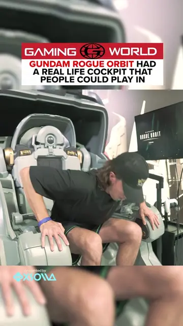 Gundam: Rogue Orbit had a real life cockpit that people could play the game in #