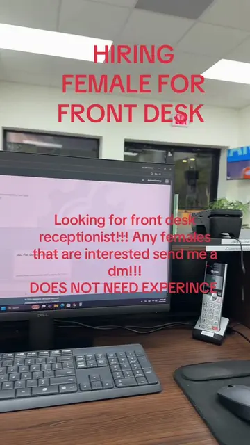 Looking to hire a female for front desk !! Let me know if intrested 👏🏾👏🏾💯💯