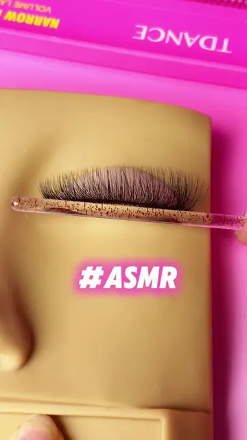 Turn up the lash ASMR. 👀🎧✨ Pick. Dip. Apply. TDANCE Promade Narrow Fans. 💕 So
