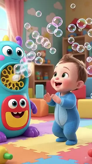 Cute Baby + Teddy Bath + Toy Car + Bubble Trouble 😂🫧👶💖 #BabyFunWorld #CuteBa