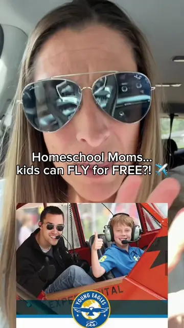 ✈️ HOMESCHOOL MOMS… put this one on your field trip list! The EAA Young Eagles p