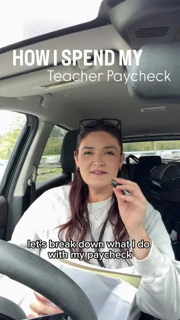 Where my teacher paycheck goes every month 🥲 #fyp #teachersoftiktok #finance #b
