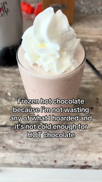 Trying to get our supply of hot chocolate down to a reasonable amount any way I 