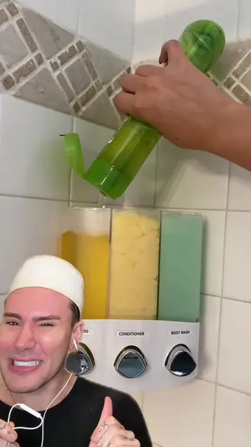 CRAZY ASMR SHAMPOO REFILL!😱 Credit: @Jordi | SAHM ❤️ #cleaninghacks #cleaningti