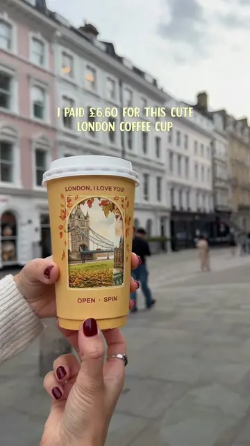 Cute coffee cup at Cream Dream Covent Garden #coffee #london 