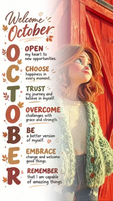 Welcome October ☺❤#CapCut #capcutpioneer #pioneertemplate #hellooctober #welcome