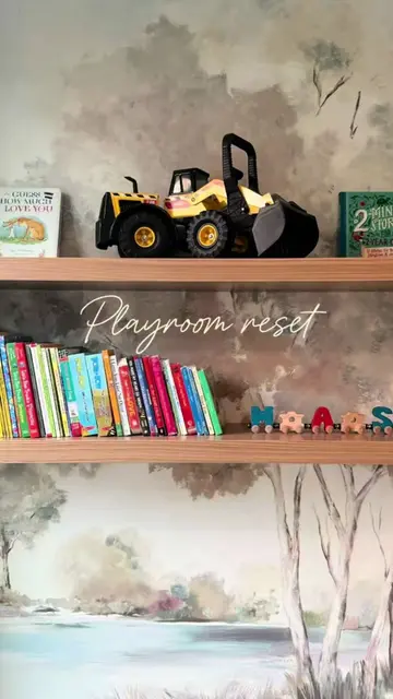 New space, new system✨ We helped turn this playroom into a space where everythin