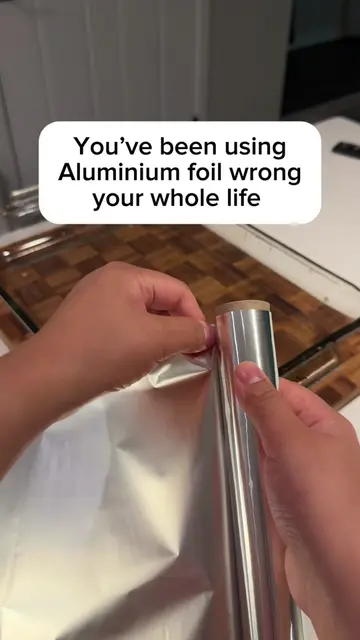 Foil trick nobody tells you about * Shiny side down for baking, dull side out to