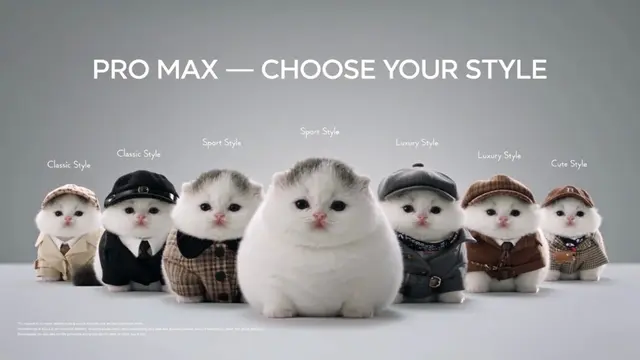 Apple product launch but it’s a cat 🐱💫 Introducing Pet Pro Max.🌟🌟 Multiple s
