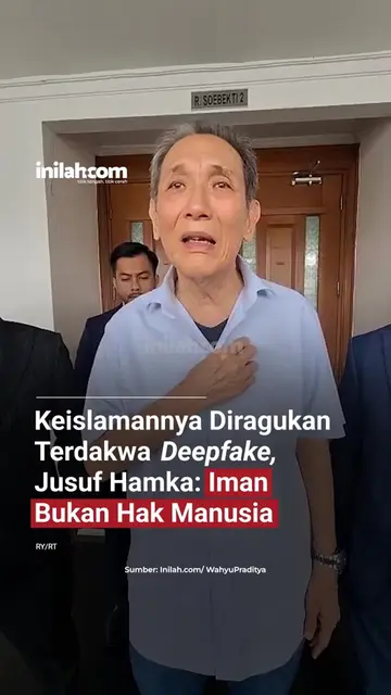 Jusuf Hamka mengaku sedih setelah keislamannya diragukan oleh terdakwa kasus dug