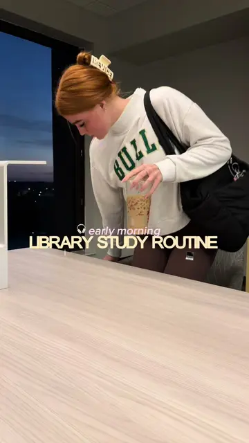 my early morning library study session routine that never fails me, getting this