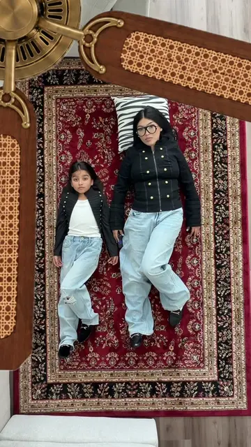 & I stay with my kids , yk we be vibin 🖤 #outfit #matchingoutfits 