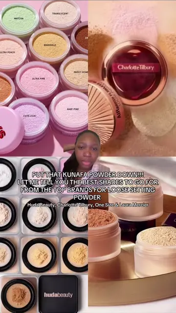 #hudabeauty #charlottetilburymakeup #blackgirlmakeup #settingpowder #viralmakeup