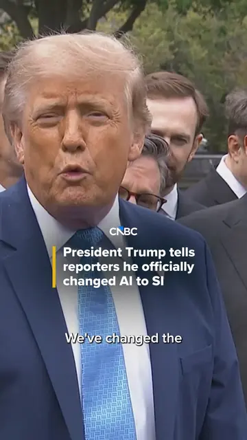 President #Trump told reporters that he officially changed #AI to “super intelli