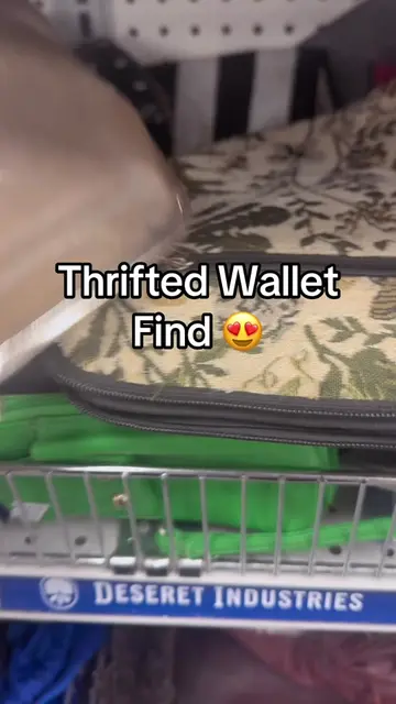 Thrifted wallet find! #thrifted #wallet #finds 