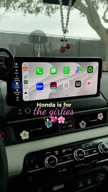 Honda with a female touch 😌💖 #hondapilot #momcar #momcarsoftiktok 