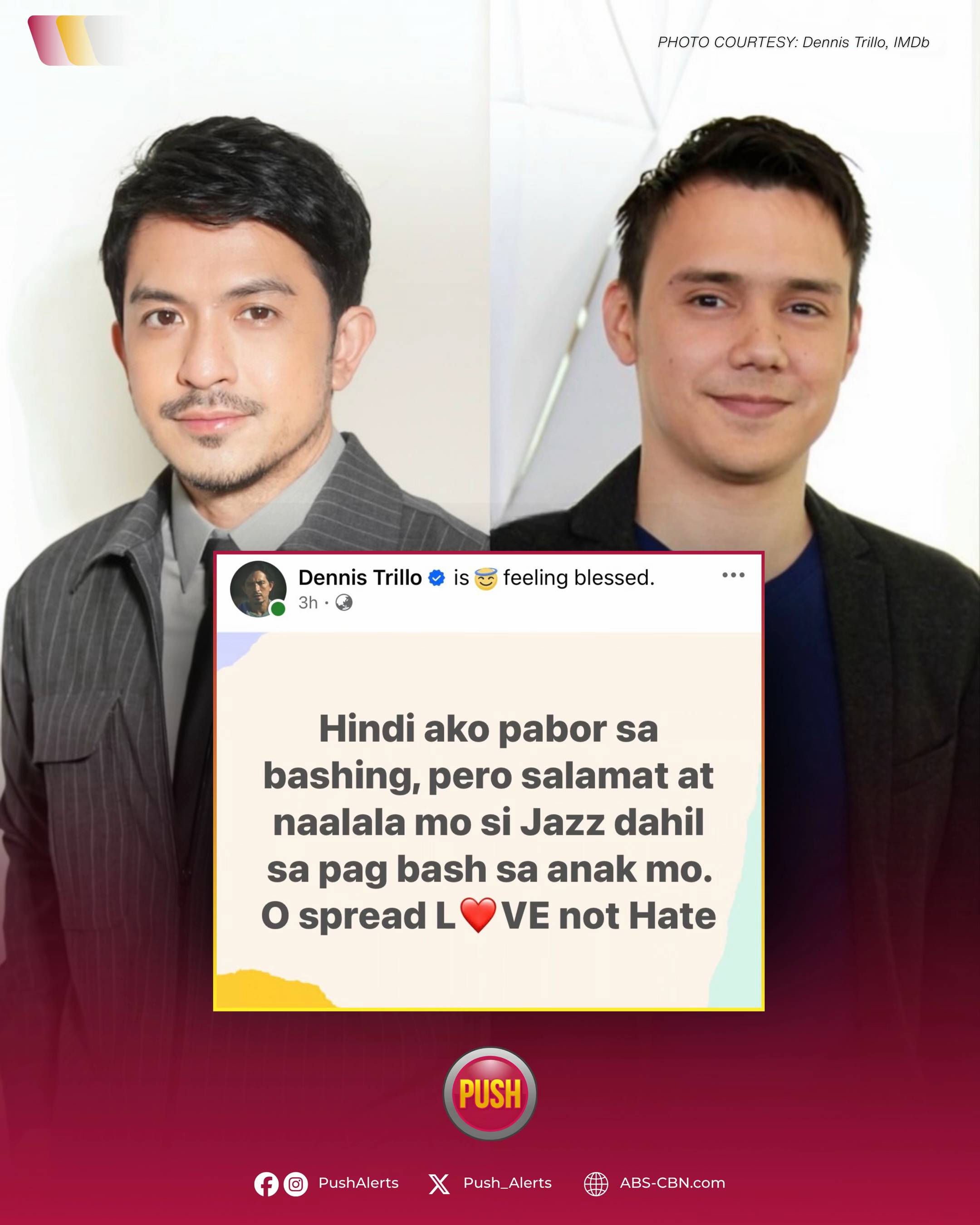Actor Dennis Trillo seemingly broke his silence following Patrick Garcia’s recen