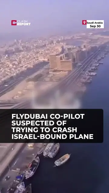 A Flydubai flight from Dubai to Tel Aviv briefly squawked hijacking code 7500, p