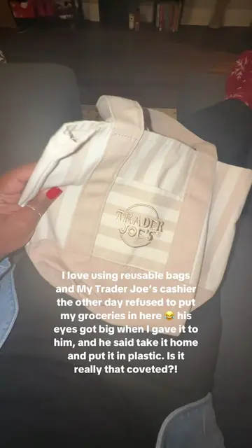 Is a cute lol tan mini Trader Joe’s tote bag really worth anything?! They didn’t