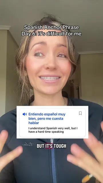 Spanish anchor phrase day 6: how to say you struggle with something or something