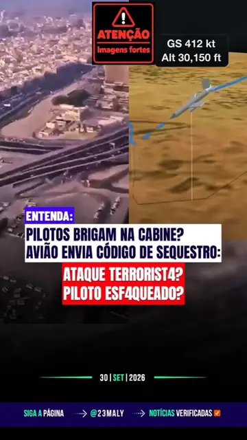 UM AVIÃO COM DESTINO A ISRAEL ENVIOU UM CÓDIGO DE SEQUESTRO, DESCEU BRUSCAMENTE 